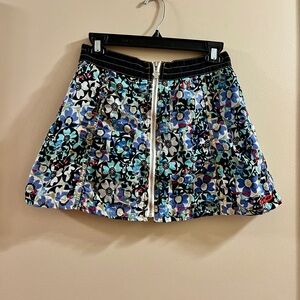 Unionbay Zip Up ‘90’s Multicolored Miniskirt Size Juniors 7